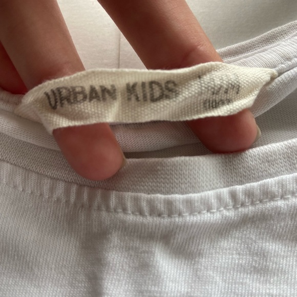 Urban Kids White Basic Tee - Picture 2 of 3
